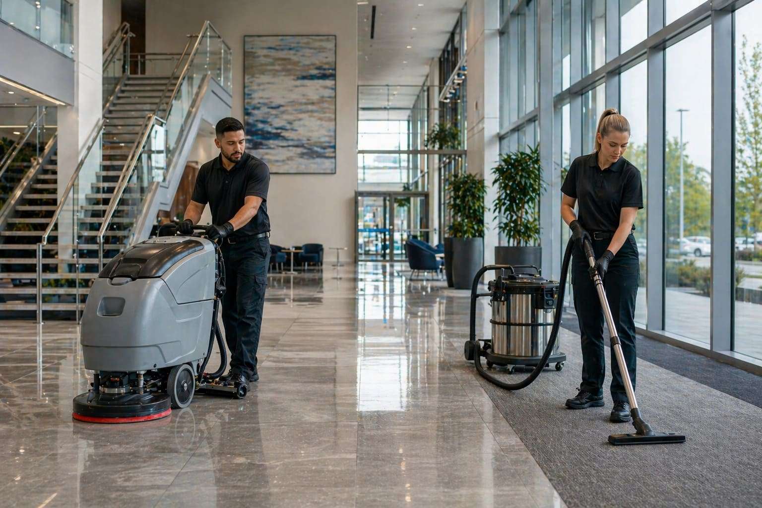 modern commercial cleaning equipment technology